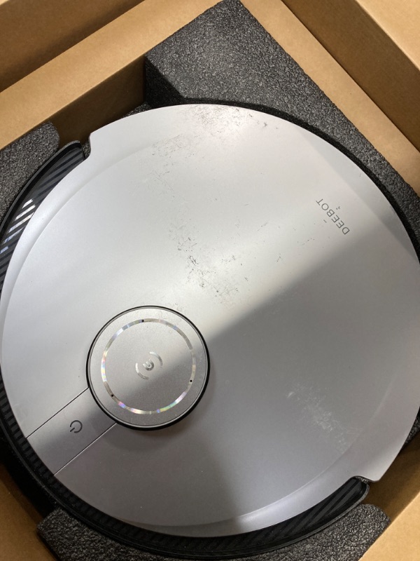 Photo 5 of ****PARTS ONLY/BASE WILL NOT PAIR TO BASE****ECOVACS DEEBOT X1 Omni Robot Vacuum and Mop Combo with Self-Emptying, Auto-Wash, Auto-Refill and Auto-Hot Air Drying, 5000Pa Suction, AIVI 3D Obstacle Avoidance, Built-in YIKO Voice Assistant, Black