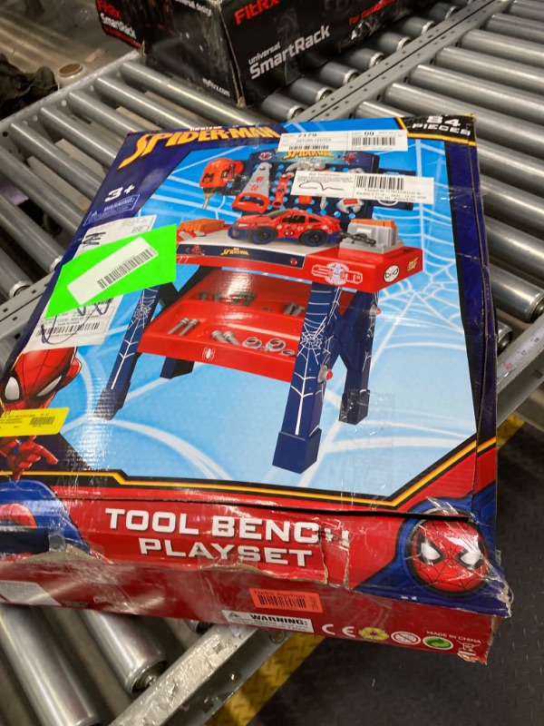 Photo 4 of Spider-Man Tool Bench Playset with Take Apart Car
