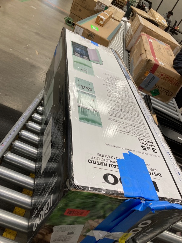 Photo 1 of Igloo Retro Bottom Load Water Cooler Dispenser - Hot, Cold, or Room-Temperature Water - Holds 3 or 5 Gallon Bottles - Child Safety Lock - Perfect for Homes, Kitchens, Dorms - Aqua