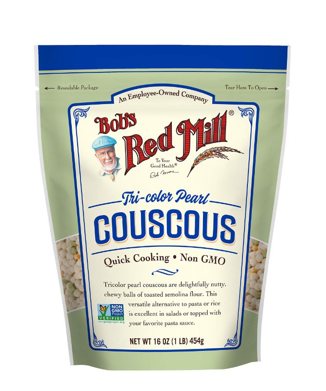 Photo 1 of Bob's Red Mill Tri-Color Pearl Couscous, Quick Cooking - 1 Pound (Pack of 1) - Non-GMO, Vegan, Israeli Couscous (2pack)