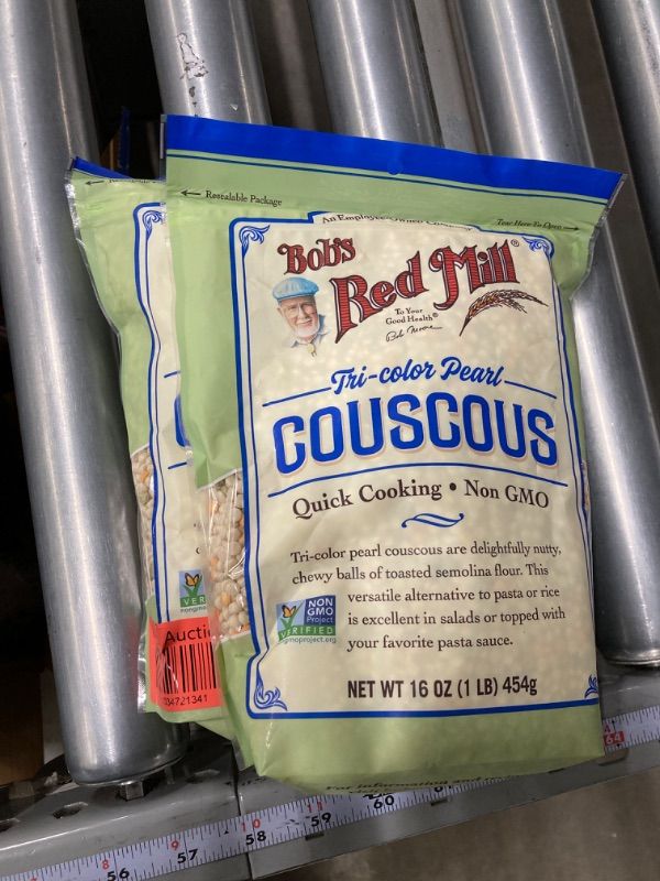 Photo 2 of Bob's Red Mill Tri-Color Pearl Couscous, Quick Cooking - 1 Pound (Pack of 1) - Non-GMO, Vegan, Israeli Couscous (2pack)