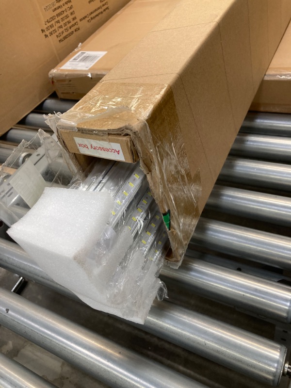 Photo 1 of Skymoatled 8Pack 8FT LED Shop Light Garage Light,100W 6000K White Light 15000LM Super Bright,Hanging/Surface Mount,Linkable T8 LED Tube Lights for Garage,Warehouse, Workshop,Plug and Play