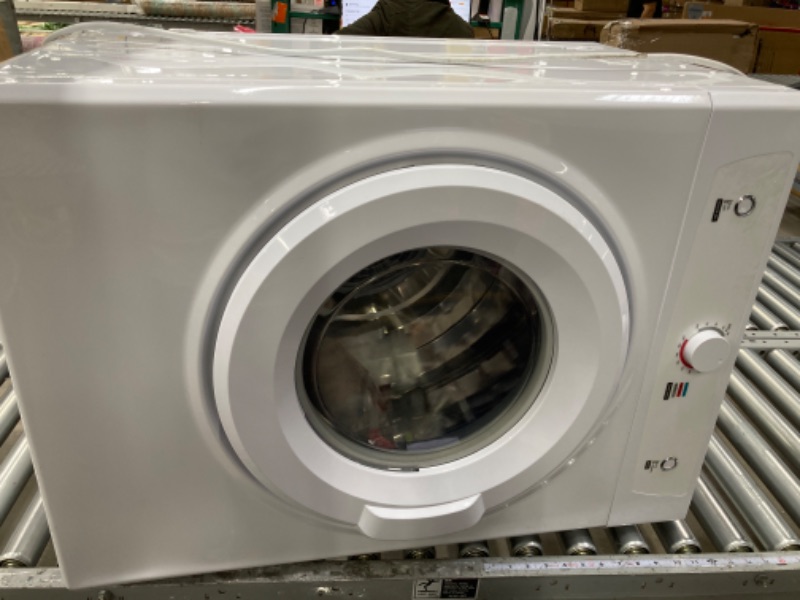 Photo 2 of ***PARTS ONLY***Euhomy Dryer, 3.5 Cu. Ft. 1500W Clothes Dryer, Stainless Steel Tumble Dryer with Exhaust Hose for Home, Apartment, Dorm, White