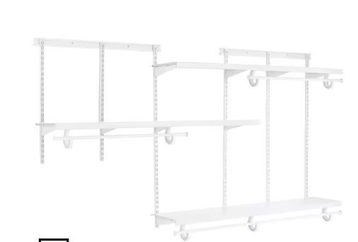 Photo 1 of 5 ft. - 8 ft. Decorative Closet Organizer Kit



