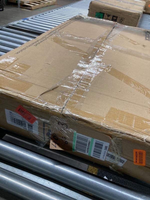 Photo 1 of Hyomdeck 55 Inch Computer Desk with Smart LED Light and Power Outlet, Reversible Office Desk with File Cabinet, Modern Sturdy Writing Table Gaming Desk with Drawers and Keyboard Tray, Black Oak