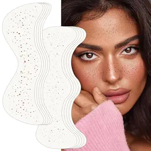 Photo 1 of 4 Pack Glitter Freckles Face Tattoo, Sparkle Freckles Makeup Patches, Waterproof Face Glitter Speckles Patches, Bling Makeup Accessories for Women Christmas New Year Birthday (Sliver)