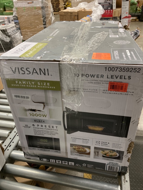Photo 1 of 1.7 cu. ft. 1000-Watt Over the Range Microwave in Black