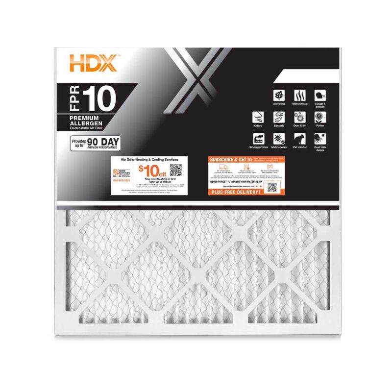 Photo 1 of 16 in. X 30 in. X 1 in. Premium Pleated Air Filter FPR 10, MERV 13