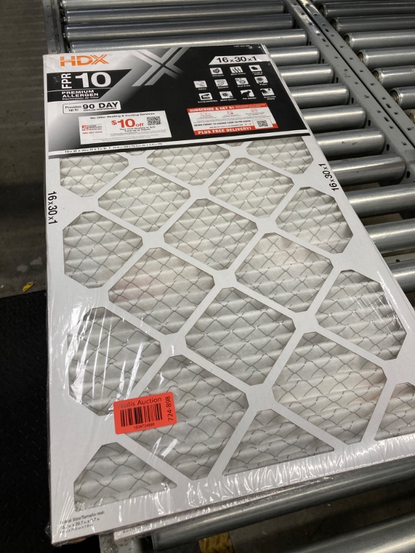 Photo 1 of 16 in. X 30 in. X 1 in. Premium Pleated Air Filter FPR 10, MERV 13