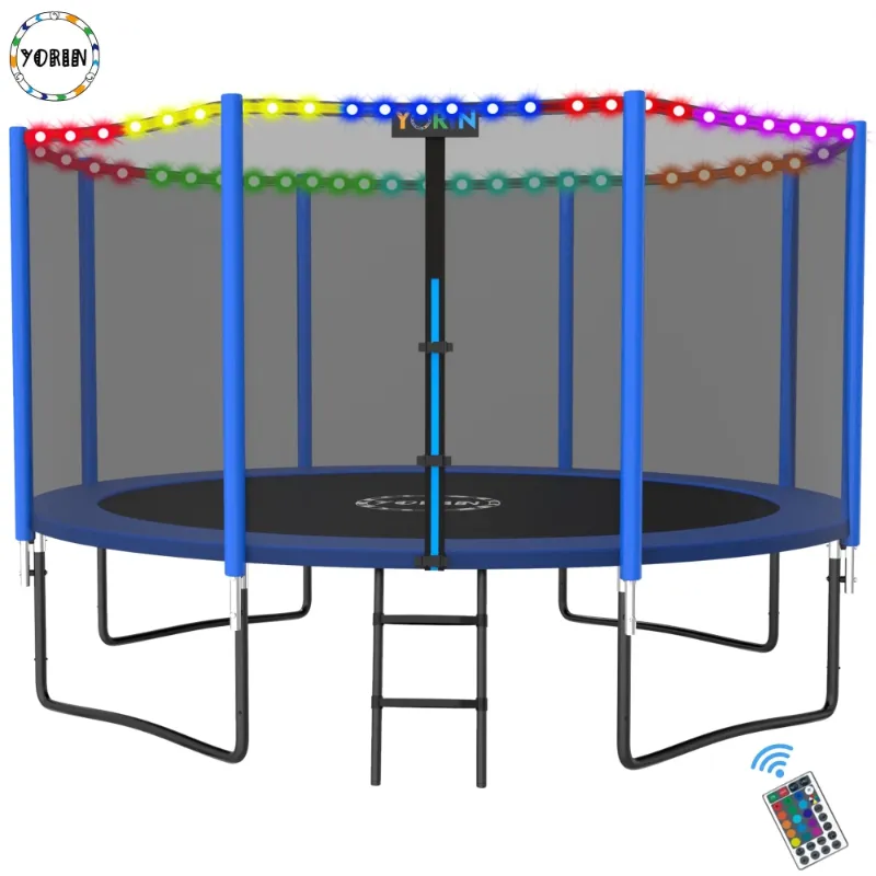 Photo 1 of ***PARTS ONLY***
YORIN Trampoline for 5-6 Kids, 14 FT 8 FT 10FT 12FT Trampoline for Adults with Enclosure Net, Ladder, Light, 1400LBS Weight Capacity Outdoor Round Recreational Trampoline, Heavy Duty Trampoline
