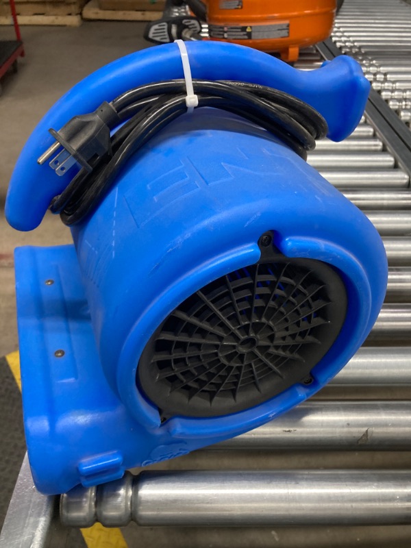 Photo 3 of 1/4 HP Air Mover Blower Fan for Water Damage Restoration Carpet Dryer Floor Home and Plumbing Use in Blue