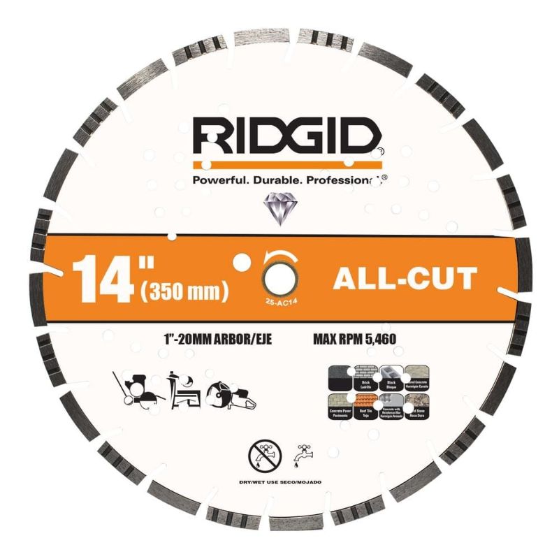 Photo 1 of 14 in. All-Cut Segmented Rim Diamond Saw Blade