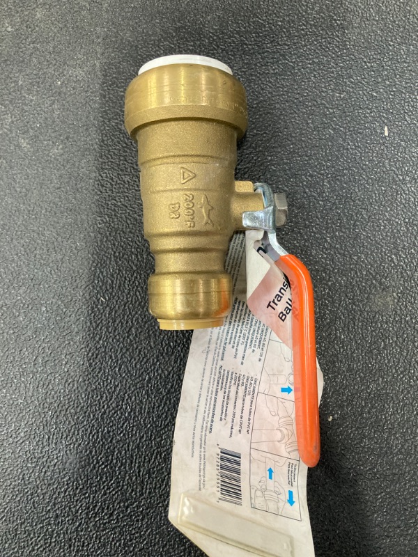 Photo 2 of 1 in. Push-to-Connect PVC IPS X 3/4 in. CTS Brass Ball Valve
