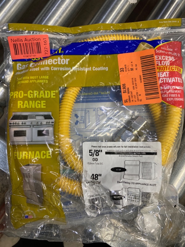 Photo 2 of 1/2 in. MIP x 1/2 in. FIP x 48 in. Gas Connector (1/2 in. OD) w/Safety+Plus2 Thermal Excess Flow Valve (106,000 BTU)