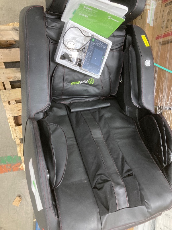 Photo 1 of Real Relax Full Body Zero Gravity Shiatsu Recliner Electric Massage Chair, Black