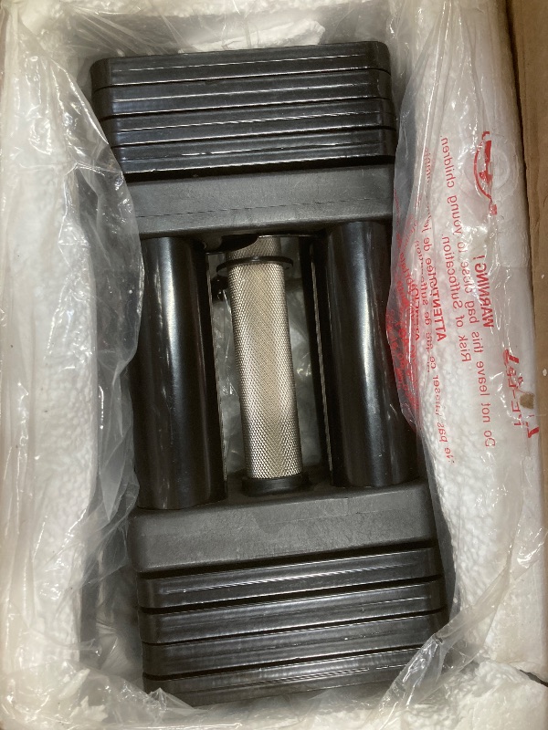 Photo 1 of PowerBlock Elite USA 90 Pound Adjustable Dumbbells, Sold in Pairs, 10-90 lb. Dumbbells, Durable Build, Innovative At Home Workout Equipment, Includes Stage 1, 2 & 3 Expansions Gray