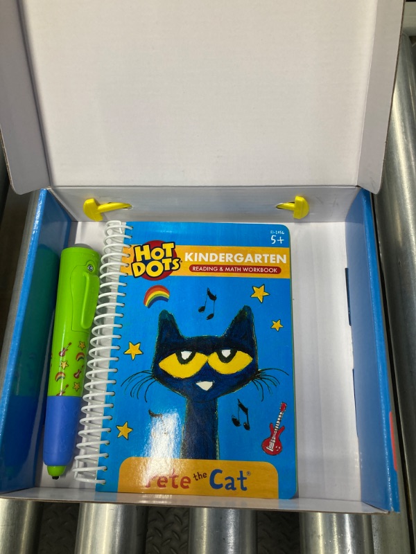 Photo 2 of Educational Insights Hot Dots Pete The Cat Kindergarten Reading & Math Workbook, Includes 200 Activites, Reading Games for Kids Ages 5+