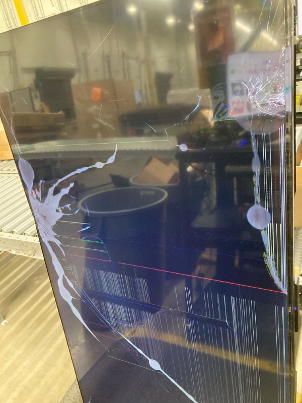 Photo 1 of TCL 65-Inch Class S5 UHD 4K LED Smart TV with Fire TV (65S551F, 2024 Model), Dolby Vision, HDR PRO+, Dolby Atmos, Alexa Built-in with Voice Remote, Apple AirPlay 2 Compatibility, Streaming Television
***CRACKED SCREEN-DENT ON BOTTOM***