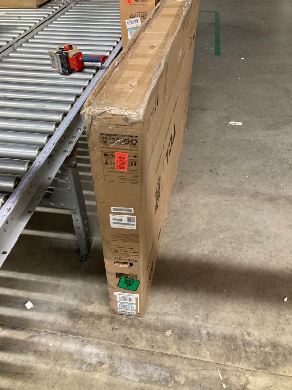 Photo 1 of TCL 65-Inch Class S5 UHD 4K LED Smart TV with Fire TV (65S551F, 2024 Model), Dolby Vision, HDR PRO+, Dolby Atmos, Alexa Built-in with Voice Remote, Apple AirPlay 2 Compatibility, Streaming Television
***CRACKED SCREEN-DENT ON BOTTOM***