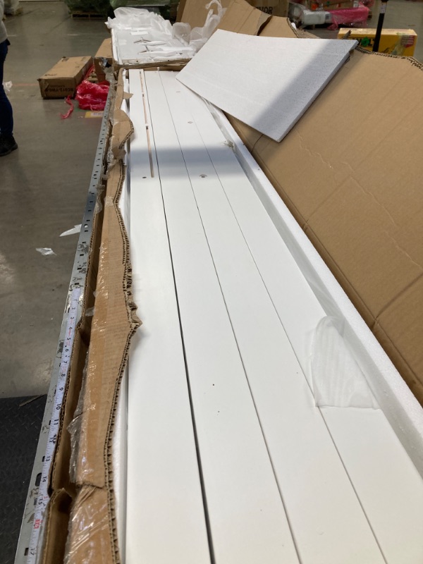 Photo 1 of Full Size Murphy Bed Wall Bed with Shelves Full Size Murphy Bed Murphy Bed (White)
