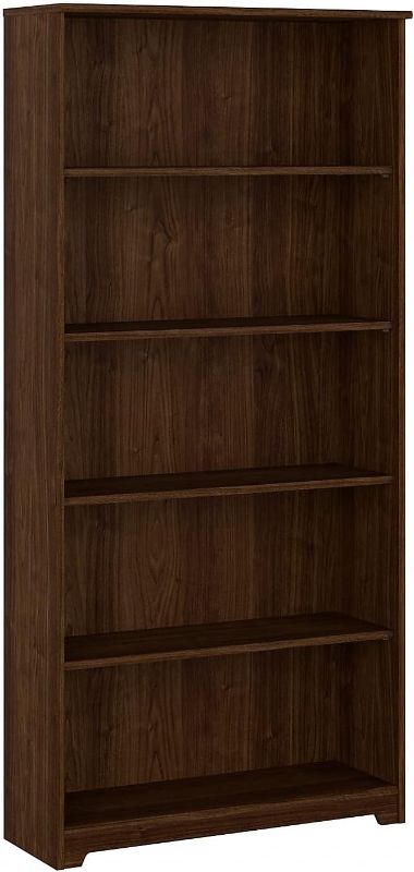 Photo 1 of Bush WC31066-03 Cabot 5 Shelf 66-Inch H Bookcase, Modern Walnut