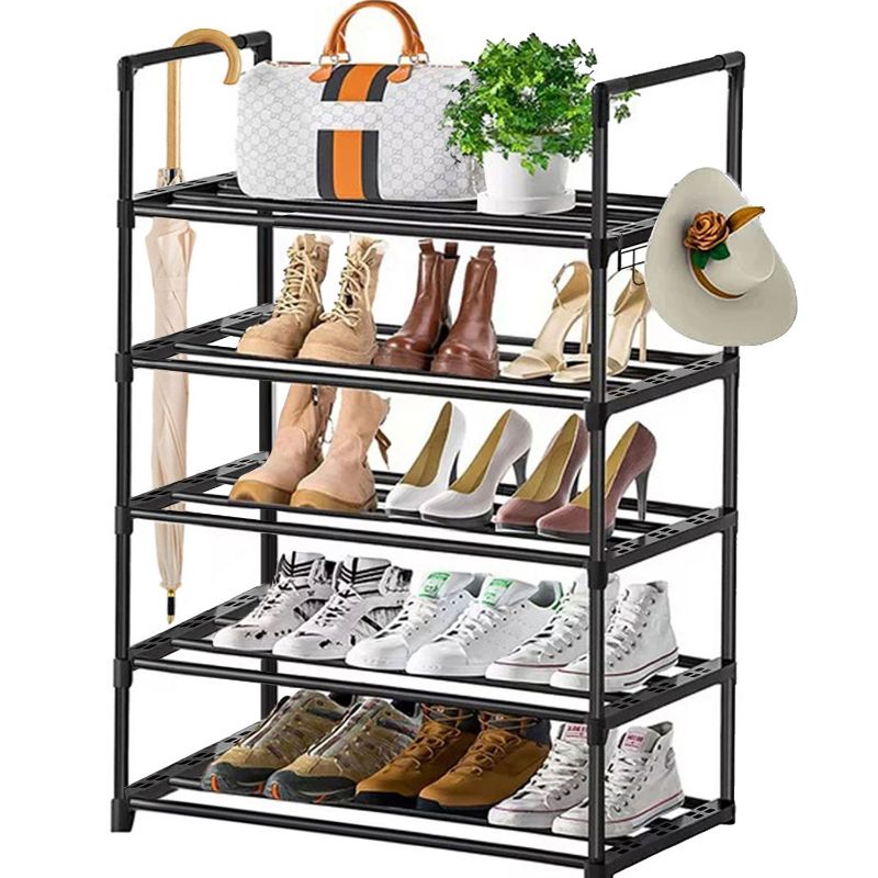 Photo 1 of 5 Tiers Shoe Rack Tall Shoe Organizer Shoe Storage Vertical Shoe Shelf Stackable Shoe Rack Organizer for Entryway, Closet, Garage, Bedroom,Cloakroom