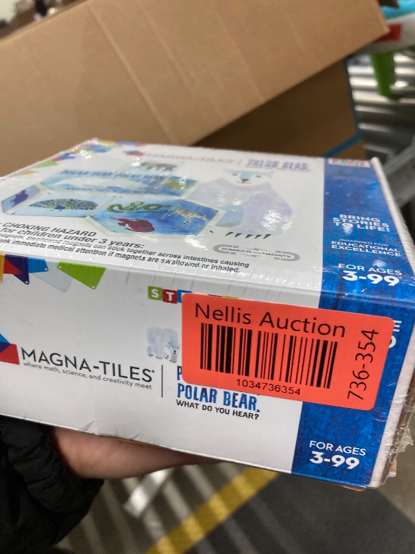 Photo 1 of CreateOn Magna-Tiles polar bear, What Do You Hear? eric carle (The Very Hungry Caterpillar) Set, Books for Kids’ Building Toys, Magnetic Tiles Toys for Ages 3+, 16 Pieces