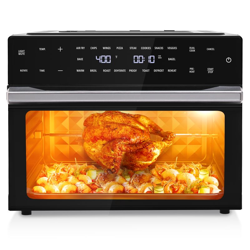 Photo 1 of Aeitto 32 QT Large Air Fryer Ovens, Rotisserie Oven with Dehydrator, 19-in-1 Convection Toast Countertops Oven Combo, 6 Accessories