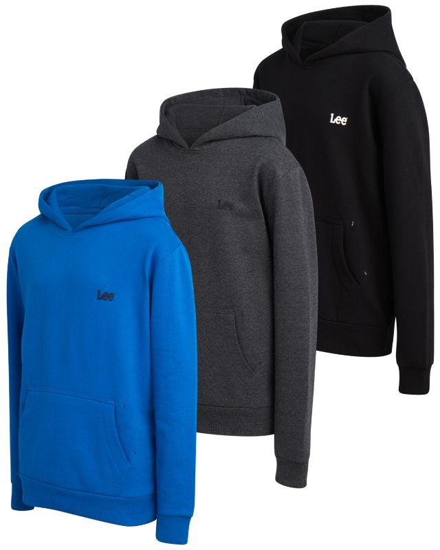 Photo 1 of ***KIDS MEDIUM 3 PACK*** Lee Boys' Pull Over Hoodie - 3 Pack Soft and Cozy Plain Hooded Sweatshirt for Boys (Sizes: S-XL)