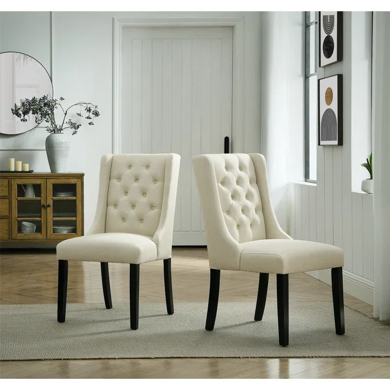 Photo 1 of ***PARTS ONLY***
17.5'' H Tufted Upholstered Parsons Chair (Set of 2)