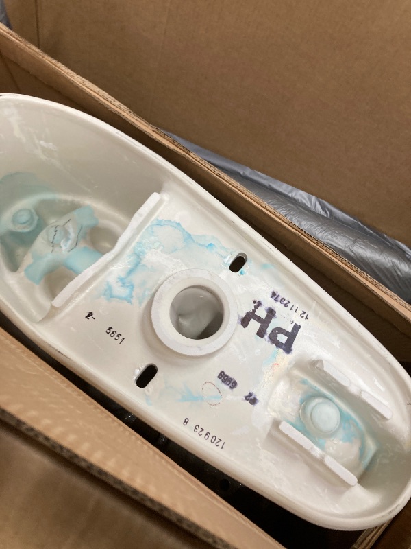 Photo 1 of ****ONLY THE BOWL, MISSING TANK***OTO Drake Two-Piece Elongated 1.28 GPF Universal Height TORNADO FLUSH Toilet with CEFIONTECT and Right-Hand Trip Lever, Cotton White - CST776CEFRG#01
