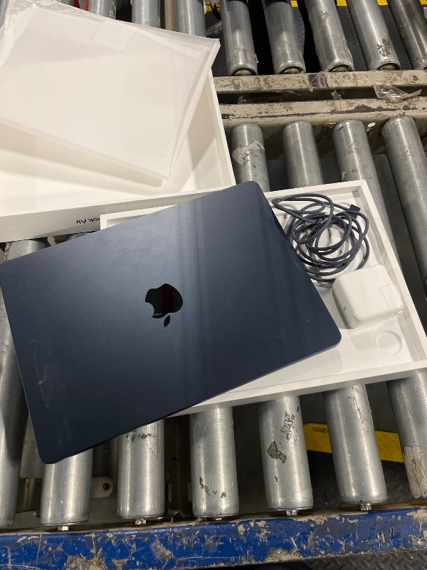 Photo 1 of Apple 2022 MacBook Air Laptop with M2 chip: Built for Apple Intelligence, 13.6-inch Liquid Retina Display, 16GB RAM, 256GB SSD Storage, Backlit Keyboard, 1080p FaceTime HD Camera; Midnight