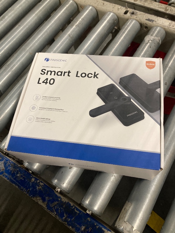 Photo 1 of Proscenic Keyless Entry Fingerprint Smart Door Lock-Electronic Touchscreen Keypad Smart Deadbolt Lock-Biometric Handle for Front Doors, Bedroom Doors with Code Passcode, WiFi Auto Lock (Black)