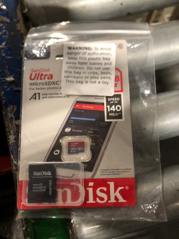 Photo 2 of [Older Version] SanDisk 128GB Ultra microSDXC UHS-I Memory Card with Adapter - 120MB/s, C10, U1, Full HD, A1, Micro SD Card - SDSQUA4-128G-GN6MA