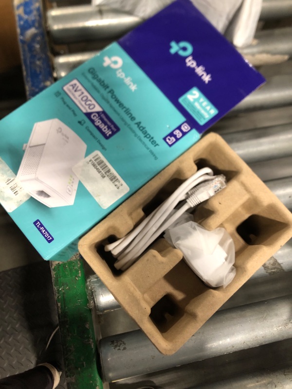 Photo 1 of TP-Link Powerline Ethernet Adapter - AV1000 Gigabit Port, Plug&Play, Ethernet Over Power, Nano Size, Ideal for Smart TV, Online Gaming, Wired Connection Only, Add-on Unit (TL-PA7017)