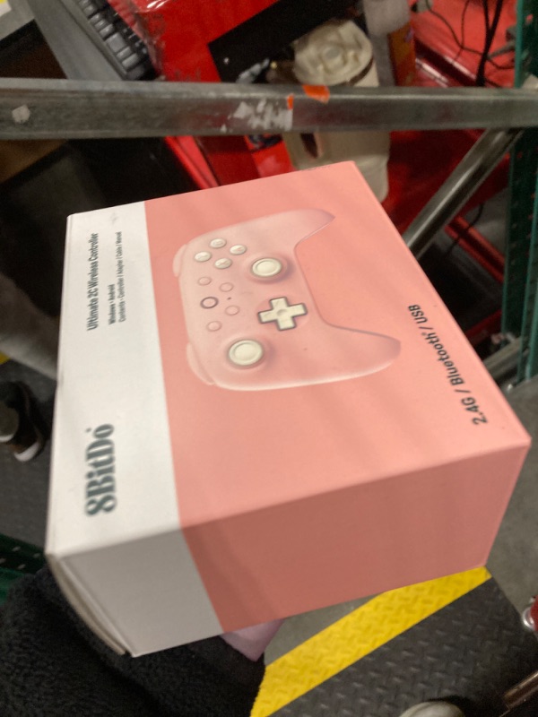 Photo 1 of 8Bitdo Ultimate 2C Wireless Controller for Windows PC and Android, with 1000Hz Polling Rate, Hall Effect Joysticks and Hall Triggers, and Remappable L4/R4 Bumpers (Peach)