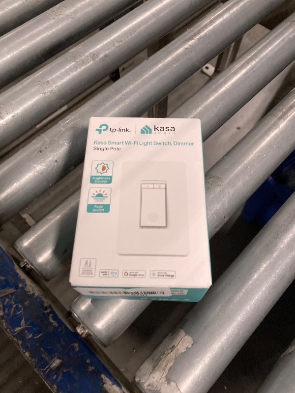 Photo 1 of Kasa Smart Dimmer Switch HS220, Single Pole, Needs Neutral Wire, 2.4GHz Wi-Fi Light Switch Works with Alexa and Google Home, UL Certified, No Hub Required, 1 Pack