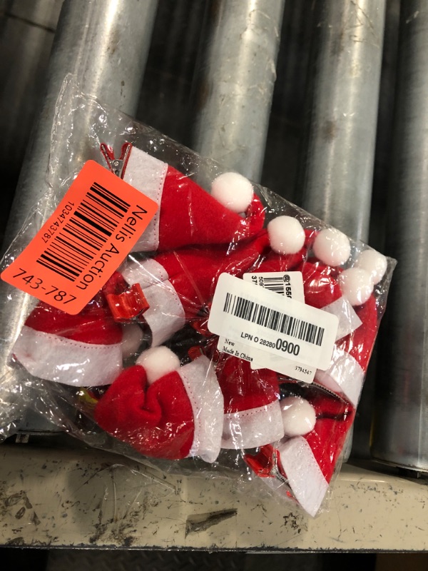 Photo 1 of ***USED***Beaupretty 10 Pieces Santa Hat Hair Clips Christmas Hair Clips Christmas Hat Hair Accessories Cute Mini Red Santa Hat Alligator Clips Christmas Hair Accessories for Women Girls