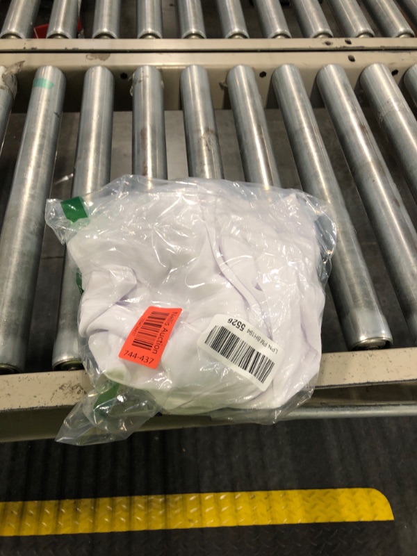 Photo 1 of firfig Womens Summer Dresses Deep V-Neck Spaghetti Strap Backless Flowy Swing Dress White L