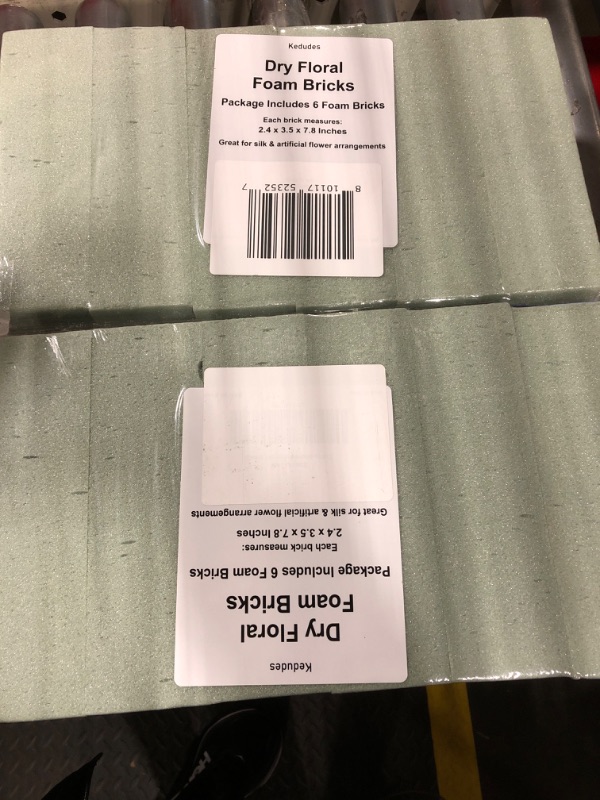 Photo 2 of **Light Green**Tunnkit 12 Pcs Wet & Dry Floral Foam Blocks for Fresh and Artificial Flower Arrangement?(7.8" L x 3.5" W x 2.4" H) Flower Foam Brick Florist Foam for DIY Craft Wedding Home Decorations