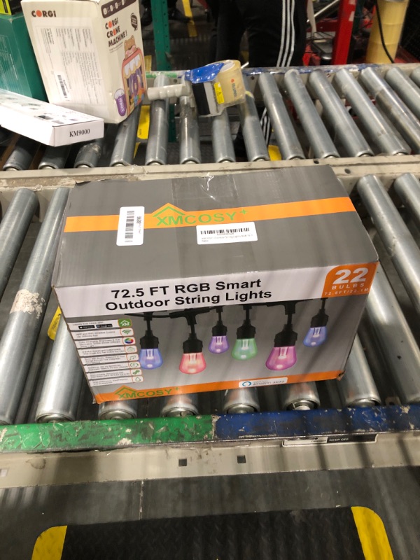 Photo 1 of XMCOSY+ Smart Outdoor String Lights, 72.5Ft RGB Color Changing LED Patio Lights, App WiFi Control, Work with Alexa, IP65 Waterproof Light for Outside