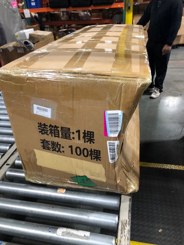 Photo 1 of Hotop 9ft Flocked Natural Drooping Pampas Christmas Tree with Light Battery Powered Frosted Norfolk Christmas Tree Snowy Pampas Christmas Tree for Xmas Home Workplace Celebration Embellishment Decor