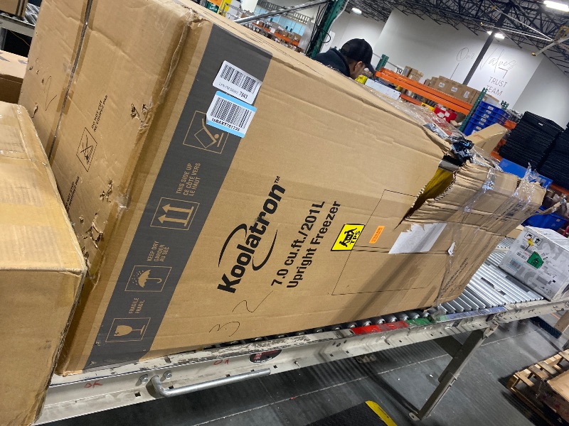 Photo 1 of Koolatron Upright Freezer 7 Cu Ft Mini Freezer Stand Up Freezer Space-Saving Deep Freezer Manual Defrost Household Gadget low Frost Freezer Garage Ready