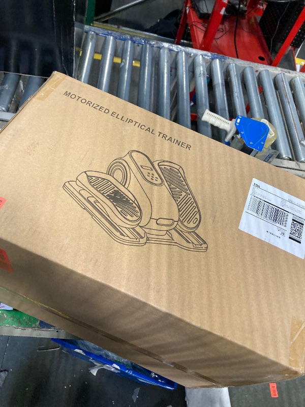 Photo 1 of DamKee Under Desk Elliptical Exercise Machine, Ellipse Leg Exerciser As Seen On TV with 12 Speed, Electric Foot Leg Exerciser While Sitting for Seniors, Portable Seated Pedal Exerciser with Remote/LCD