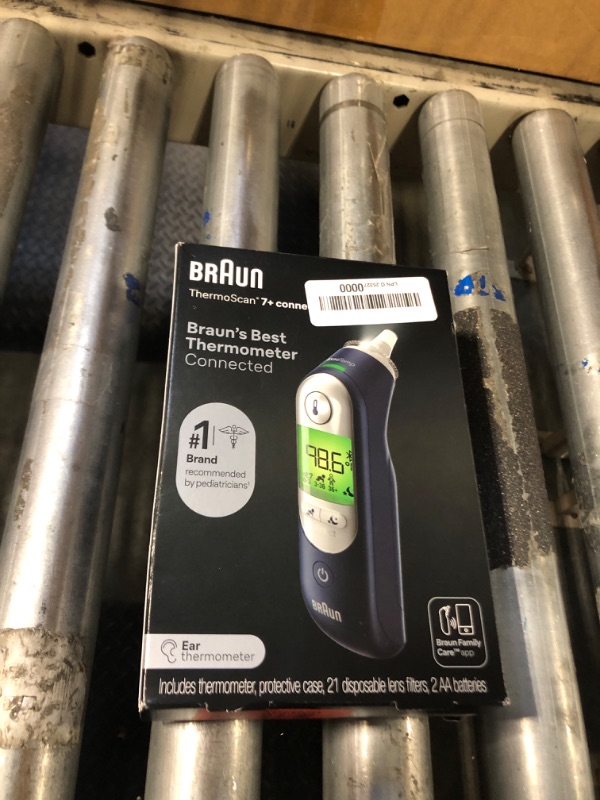 Photo 2 of Braun ThermoScan 7+ Connect Digital Ear Thermometer - Family Care App Compatible, Age Precision Technology, Color-Coded Digital Display, No. 1 Brand Recommended by Pediatricians, FSA and HSA Eligible