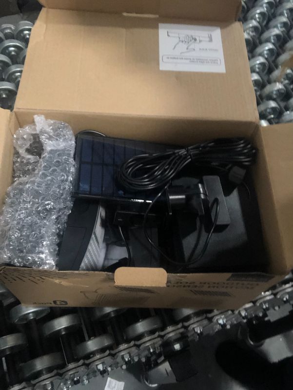 Photo 3 of ***USED***Adiding Solar Outdoor Lights, 3500LM LED Flood Lights with 16.4 Ft Cable, Remote Control Solar Motion Sensor Lights with 3 Modes, Solar Powered Security Lights for Outside Patio, Yard, Garage, 4 Pack