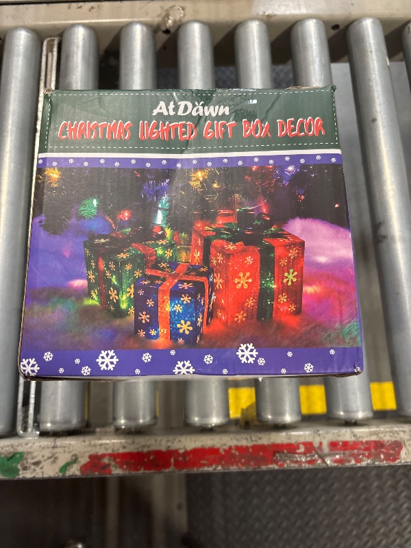 Photo 1 of ATDAWN Set of 3 Lighted Gift Boxes Christmas Decorations