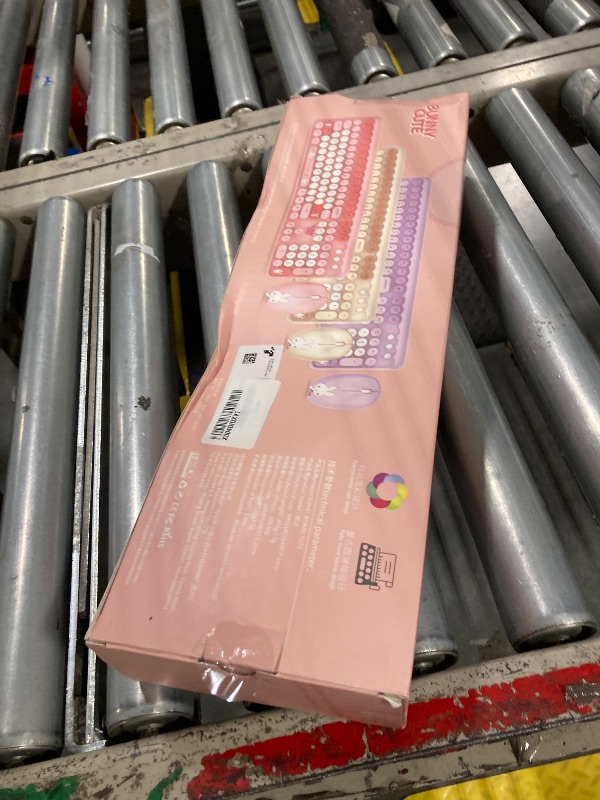 Photo 1 of Wireless Keyboard and Mouse, MOFII Cute Keyboard and Mouse with OTG Adapter, 2.4G Wireless Colorful Keyboard for PC, Mac, Laptop,Tablet,Computer Windows (Brown and White)