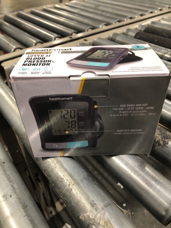 Photo 1 of HealthSmart Digital Standard Wrist Blood Pressure Monitor with Automatic Adult Cuff That Displays Pulse Rate and Irregular Heartbeat Stores up to 60 Readings for 2 Users