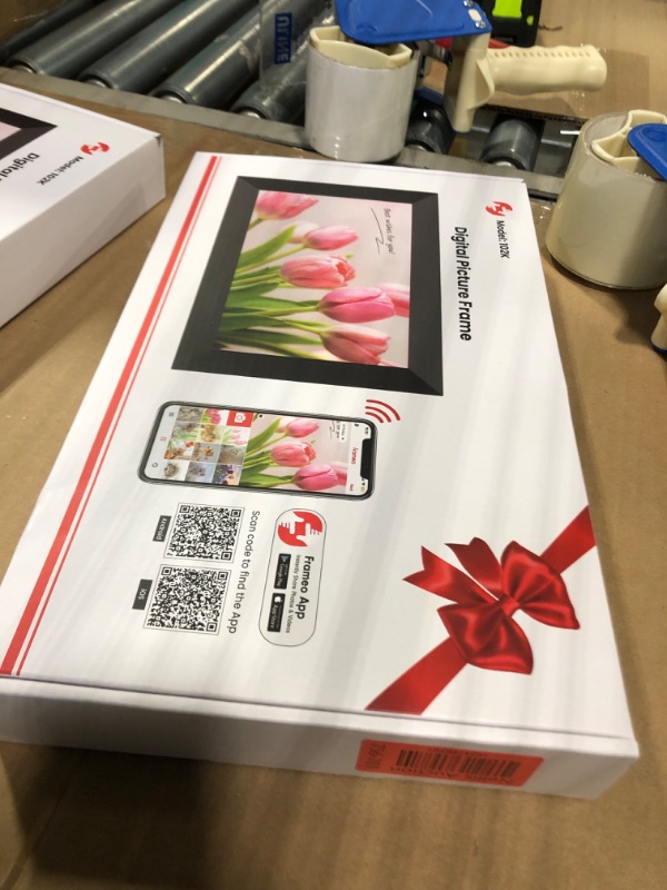 Photo 1 of *FOR PARTS ONLY* 
Frameo 10.1 Inch WiFi Digital Picture Frame, 1280x800 HD IPS Touch Screen Photo Frame Electronic, 32GB Memory, Auto-Rotate, Wall Mountable, Share Photos/Videos via Frameo App from Anywhere 1 Pack